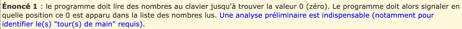 Le tableau des variables