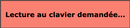 Demande de lecture au clavier